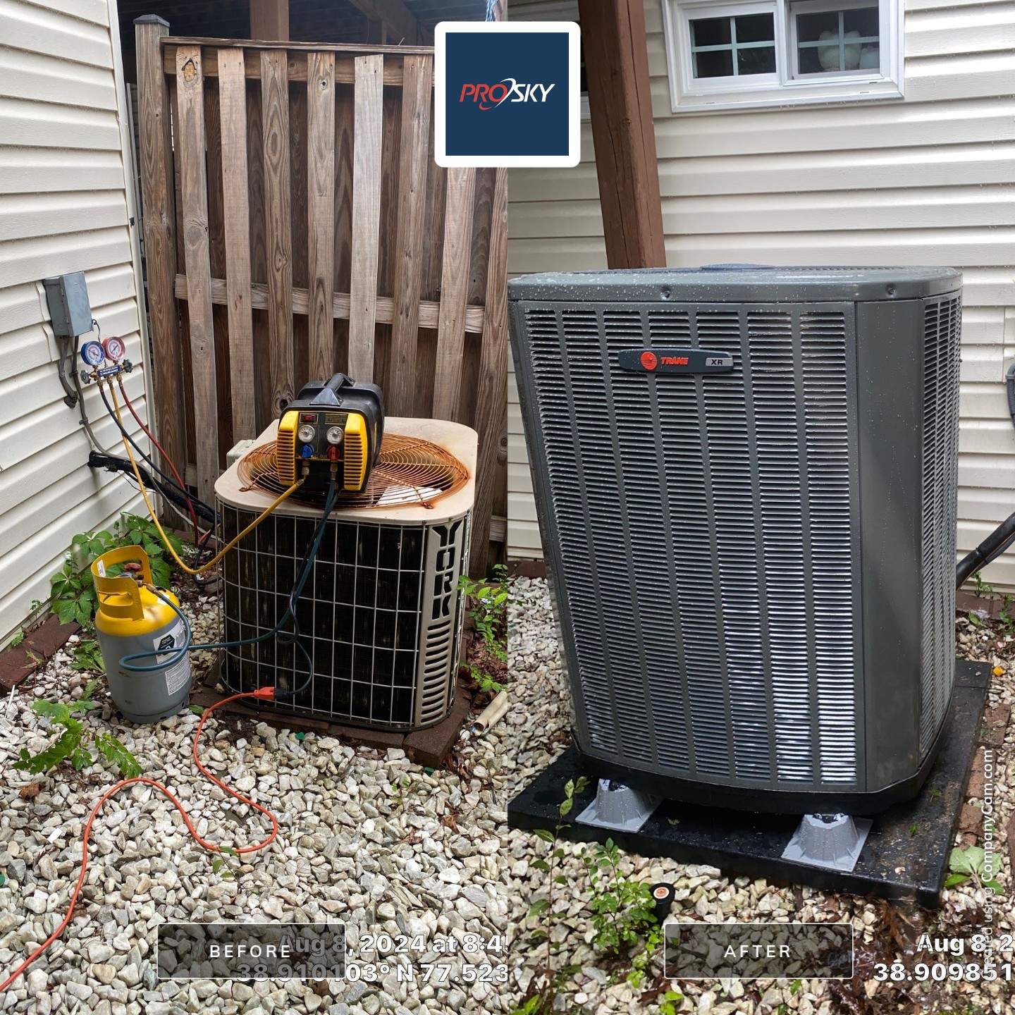 Trane 4 Ton 15 SEER2 AC and 80,000 BTU Gas Furnace 